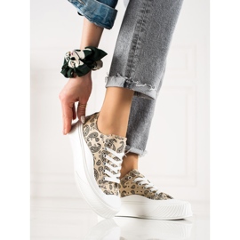 Seastar Baskets de conception de mode beige le noir 3
