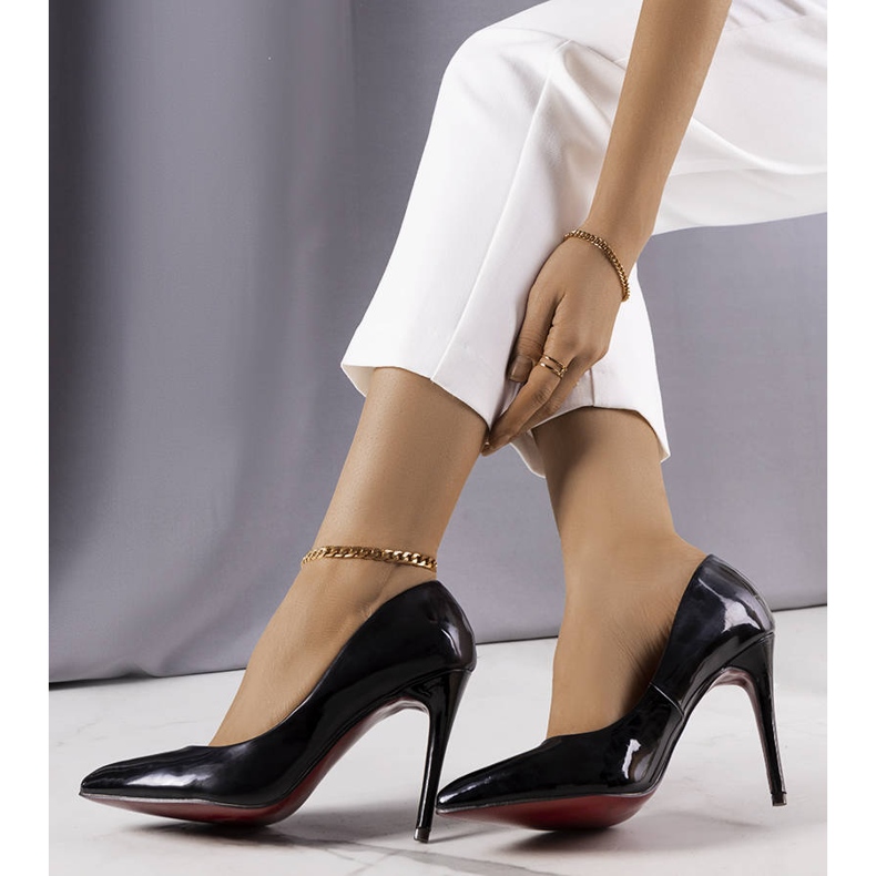 PA1 Escarpins laqués noirs Zayd 1