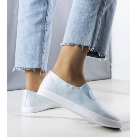 PA1 Baskets en daim écologique bleu Jamal 2