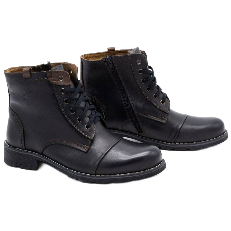 Olivier Bottes de neige homme 312 noires le noir 3 Olivier Bottes de neige homme 312 noires le noir 3