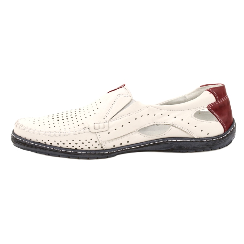 Olivier Mocassins homme cuir blanc 901 chaussures d'été 2
