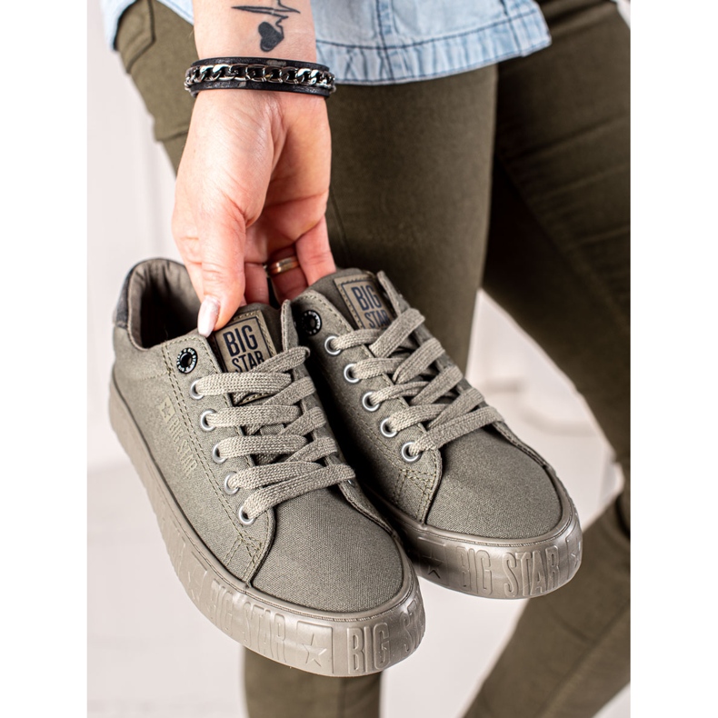 Baskets femme Big Star JJ274078 vert 1