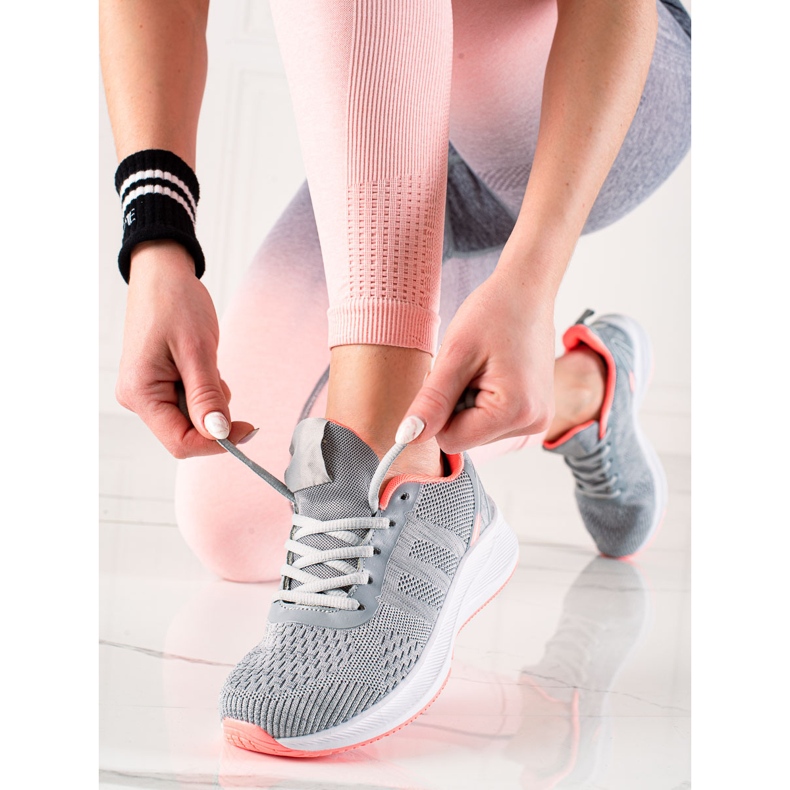 TRENDI Chaussures de sport textiles gris 1