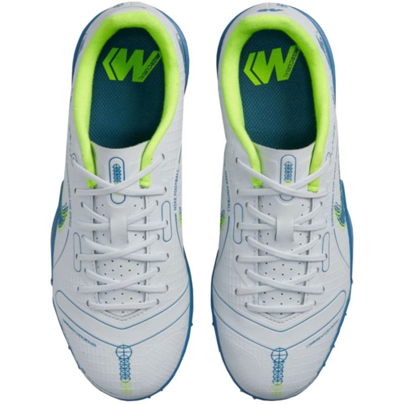 Chaussures de football Nike Mercurial Vapor 14 Academy Tf Jr DJ2863 054 blanc blanc 1