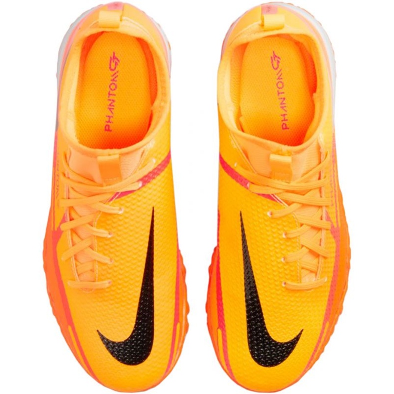 Nike Phantom GT2 Academy Df Tf Jr DC0818 808 chaussures de football orange oranges et rouges 1