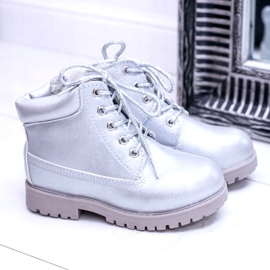 PA1 Bottes Dexter Isolées Argentées De Trappeurs Pour Enfants 3