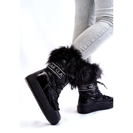 PM1 Bottes de neige à lacets pour femmes Noir Santero le noir 2 PM1 Bottes de neige à lacets pour femmes Noir Santero le noir 2