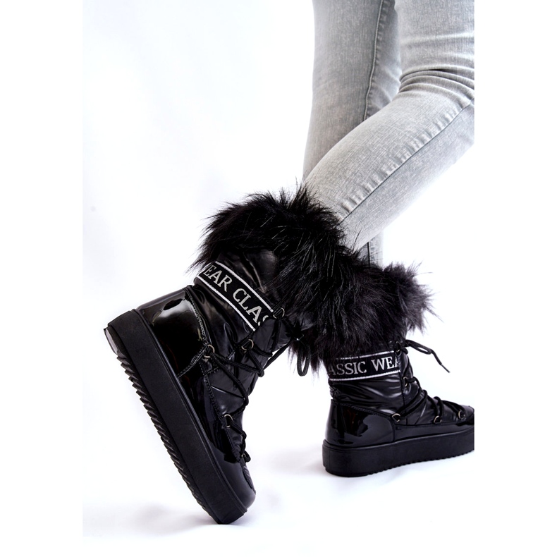 PM1 Bottes de neige à lacets pour femmes Noir Santero le noir 2 PM1 Bottes de neige à lacets pour femmes Noir Santero le noir 2