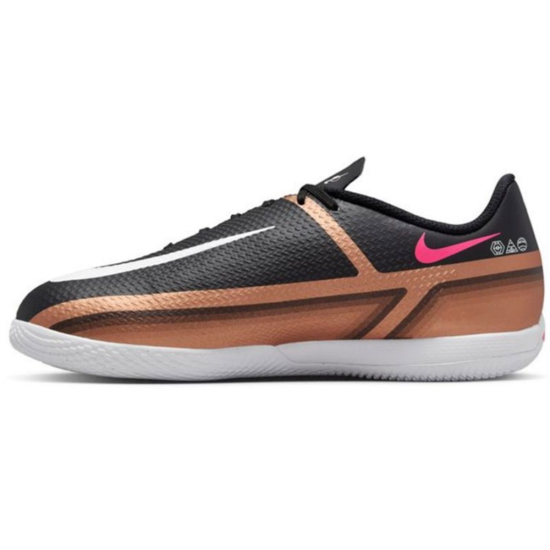 Chaussures de football Nike Phantom GT2 Academy Qatar Ic Jr DR6059 810 marron, noir noir 1
