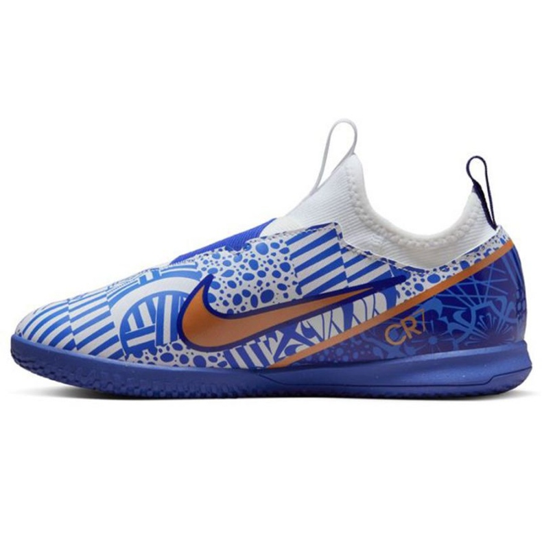 Nike Zoom Mercurial Vapor 15 Academy CR7 Ic Jr DV8189 182 chaussures de football bleu bleu 1