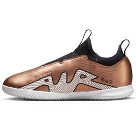 Chaussures de football Nike Zoom Mercurial Vapor 15 Academy Qatar Ic Jr DR6049 810 brun doré 1