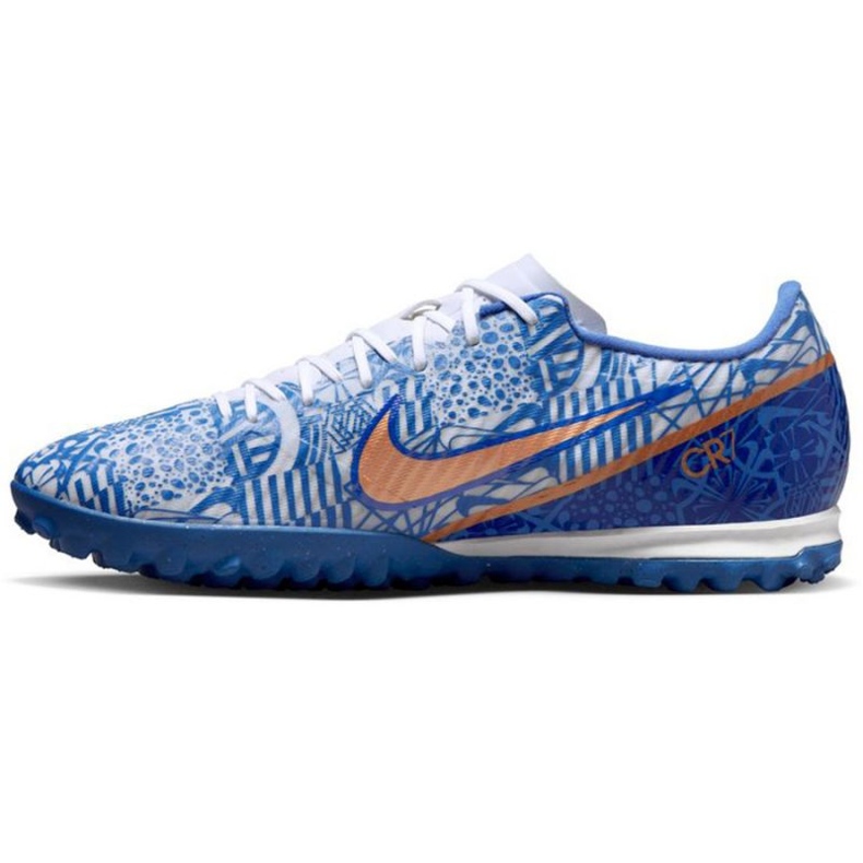 Nike Zoom Mercurial Vapor 15 Academy CR7 Tf M DQ5319 182 chaussures de football bleu bleu 1