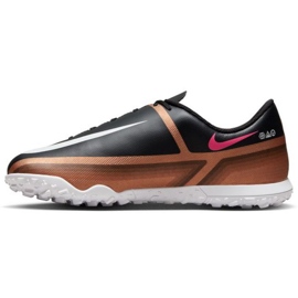 Nike Phantom GT2 Club Qatar Tf Jr DR6064 810 chaussures de football marron noir beiges et marrons 1