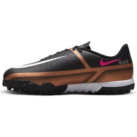 Chaussures de football Nike Phantom GT2 Academy Qatar Tf Jr DR6062 810 marron noir beiges et marrons 1