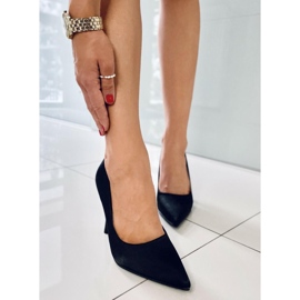 PA1 Escarpins à talon unique de Lesley Black le noir 1