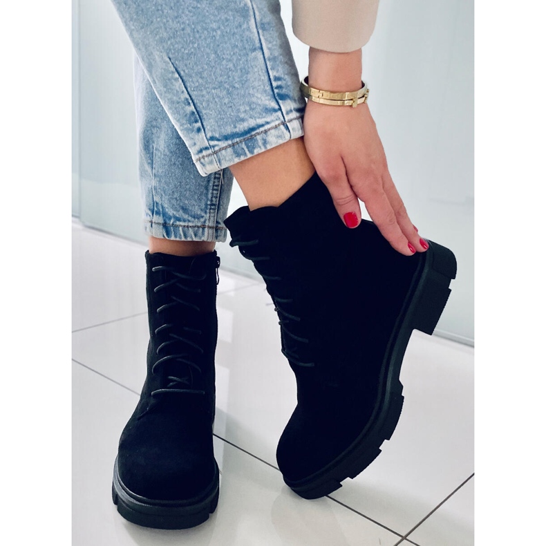 PA1 Travailleurs à lacets Zoe Black noir 1