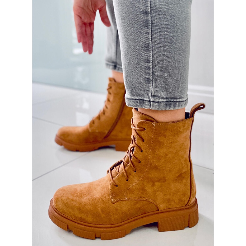 PA1 Travailleurs à lacets Zoe Camel beige 1