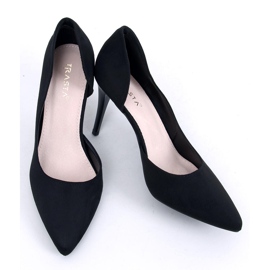 PA1 Escarpins en daim à découpes Samira Black le noir 1