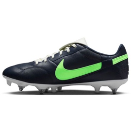 Nike Premier Iii SG-Pro Ac M AT5890 431 chaussures de football bleu marin vert 1