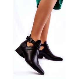 PG1 Bottines Femme Avec Découpes Noir Mandy le noir 1