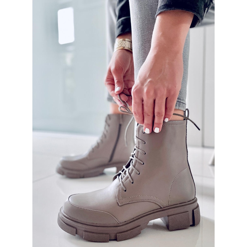 BM Bottines à lacets Coley Olive vert 1 BM Bottines à lacets Coley Olive vert 1