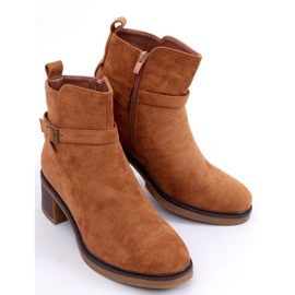 BM Bottes à talons larges Aretha Camel brun 5