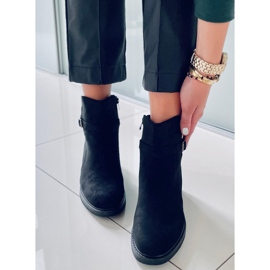 BM Bottes noires à talons larges Aretha le noir 2