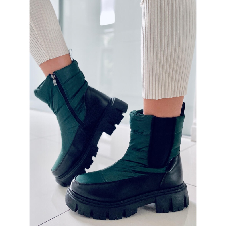 BM Bottes de neige isolées Milan Vert 1