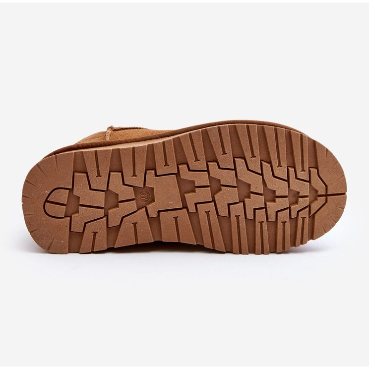 Bottes de neige basses en daim à la mode Camel Nucca brun 2