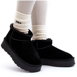 Bottes de neige basses en daim à la mode Black Nucca le noir 10