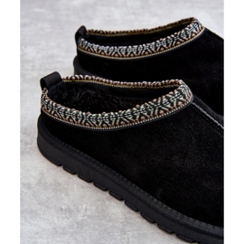 Chaussons Femme Daim Avec Fourrure Noir Buffie le noir 1