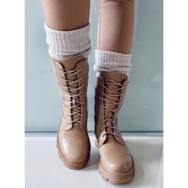 BM Travailleurs avec une tige stretch Calling Khaki beige brun 1