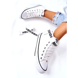 Baskets Hautes Isolées Big Star GG274027 Blanc blanche 2 Baskets Hautes Isolées Big Star GG274027 Blanc blanche 2