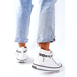 Baskets Hautes Isolées Big Star GG274027 Blanc blanche 5 Baskets Hautes Isolées Big Star GG274027 Blanc blanche 5