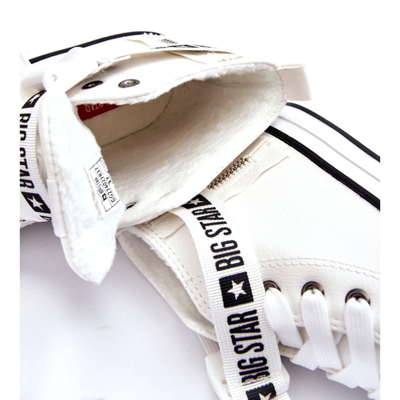 Baskets Hautes Isolées Big Star GG274027 Blanc blanche 1 Baskets Hautes Isolées Big Star GG274027 Blanc blanche 1