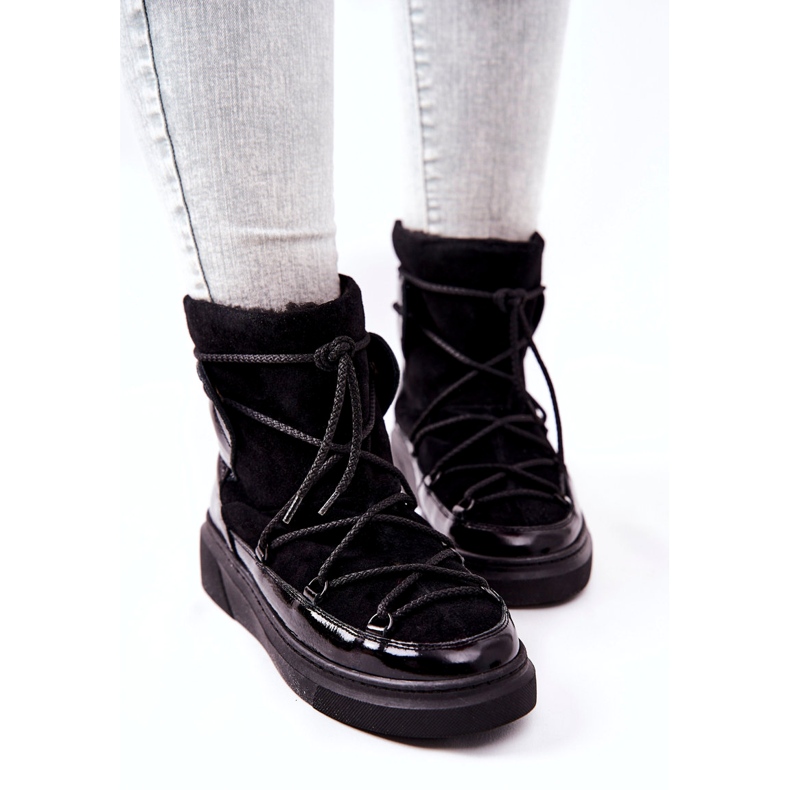 FILIPCZYK Bottes de daim isolées Bottes de neige le noir 3