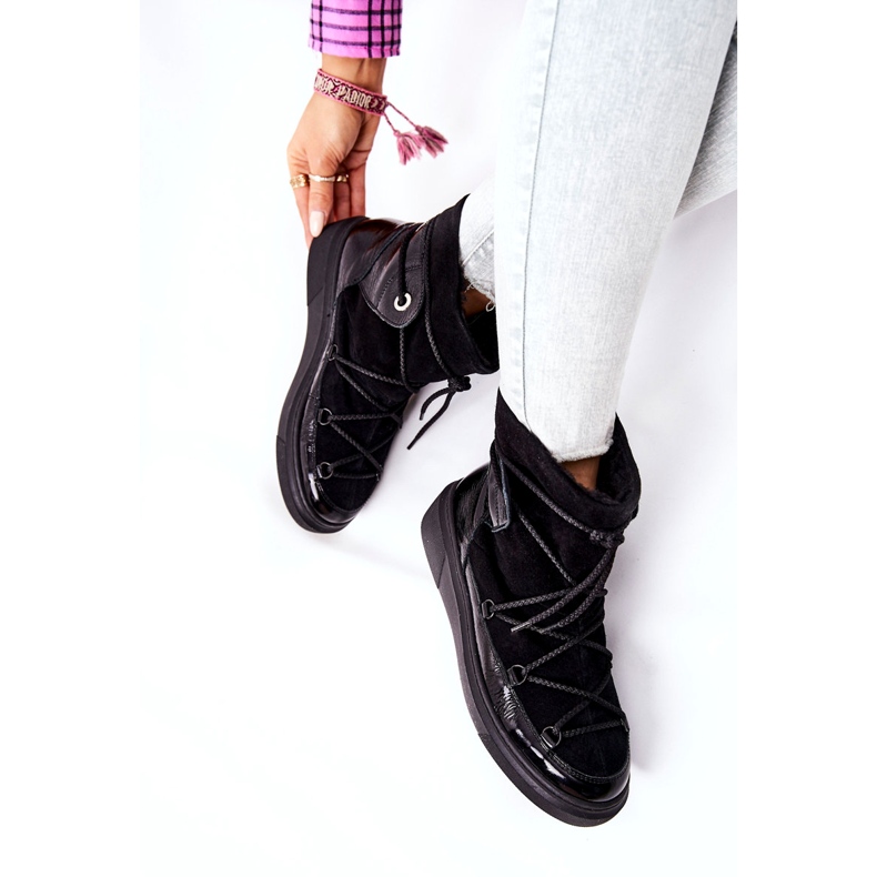 FILIPCZYK Bottes de daim isolées Bottes de neige noir 2