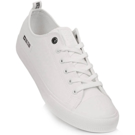 Baskets pour hommes en cuir écologique blanc Big Star KK174008 1