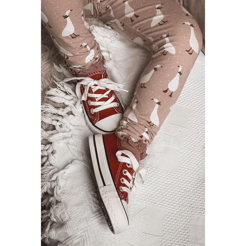 Baskets rouges Filemon Classic pour enfants 1