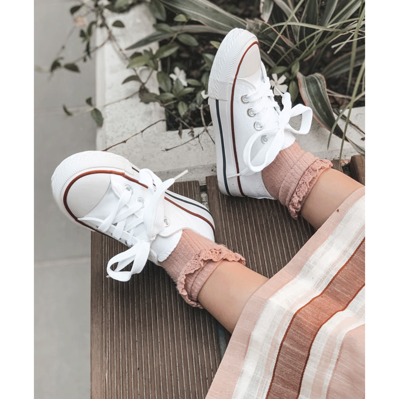 Baskets classiques Filemon blanches pour enfants 2