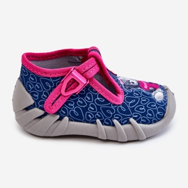 BEFADO S.A. Chaussures Chaussons Befado Ours 110P469 Marine-Rose bleu marin 2