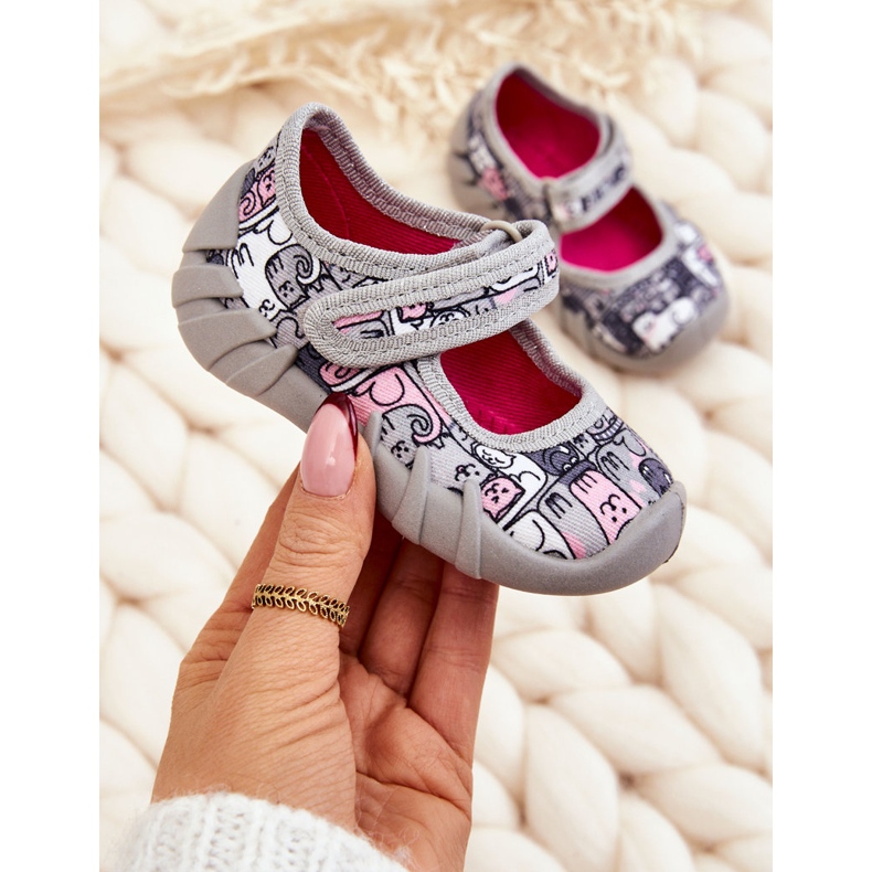 BEFADO S.A. Chaussons Ballerines Befado Kotki 109P261 Gris 1 BEFADO S.A. Chaussons Ballerines Befado Kotki 109P261 Gris 1