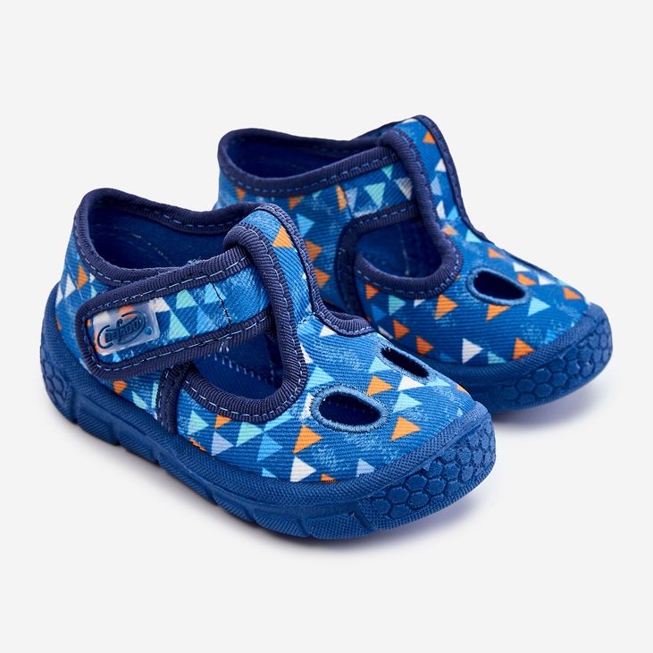 BEFADO S.A. Chaussures Chaussons Befado Triangles 533P023 Bleu 1