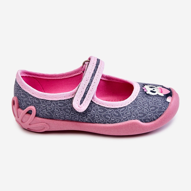 BEFADO S.A. Chaussons Enfant Befado Panda 114X506 Gris-Rose 2