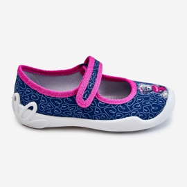 BEFADO S.A. Chaussons Enfant Ballerine Ours Befado 114X505 Bleu Marine rose 2