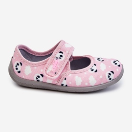 BEFADO S.A. Chaussons Enfant Ballerines Avec Velcro Befado Pandy 955X021 Rose Clair 2