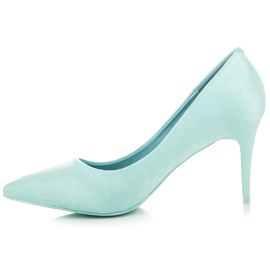 Comer Escarpins en daim vert 3