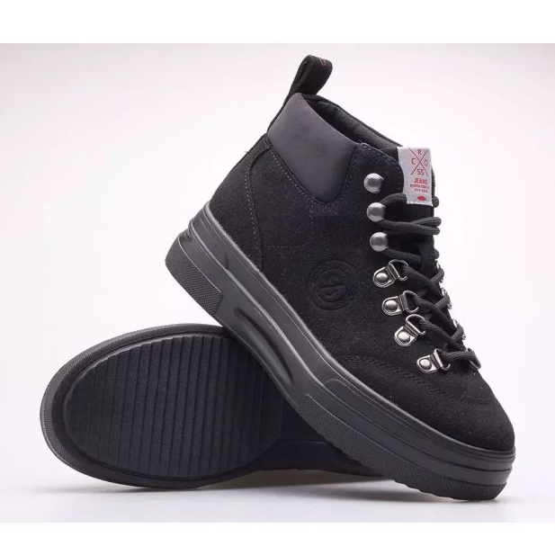 Cross Jeans Chaussures en jean croisé KK2R4074C noir 1