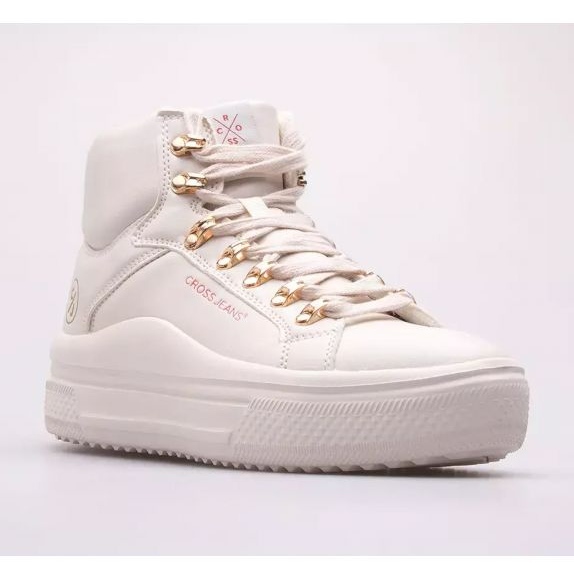 Cross Jeans Chaussures en jean croisé KK2R4027C blanc 1