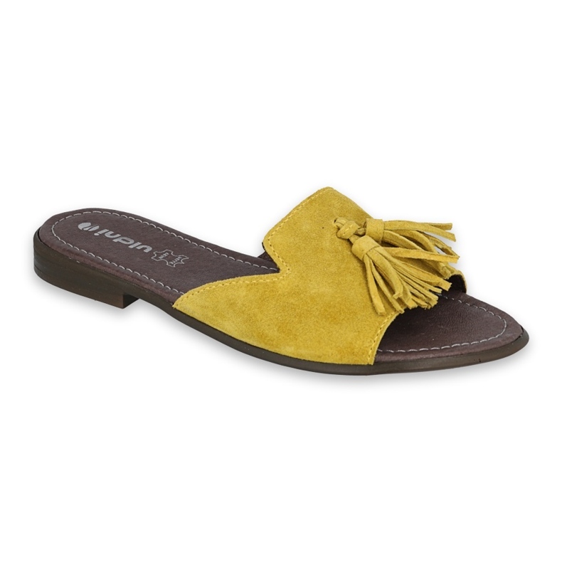 Inblu pantoufles chaussures pour femmes 158D149 jaune 1